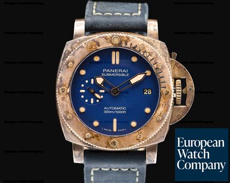 panerai submersible bronzo blu abisso pam01074|panerai bronzo.